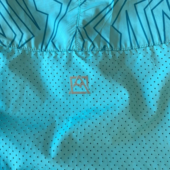 Avalanche outdoors weather sheld running rain and wind jacket aqua blue sz small - Picture 6 of 10